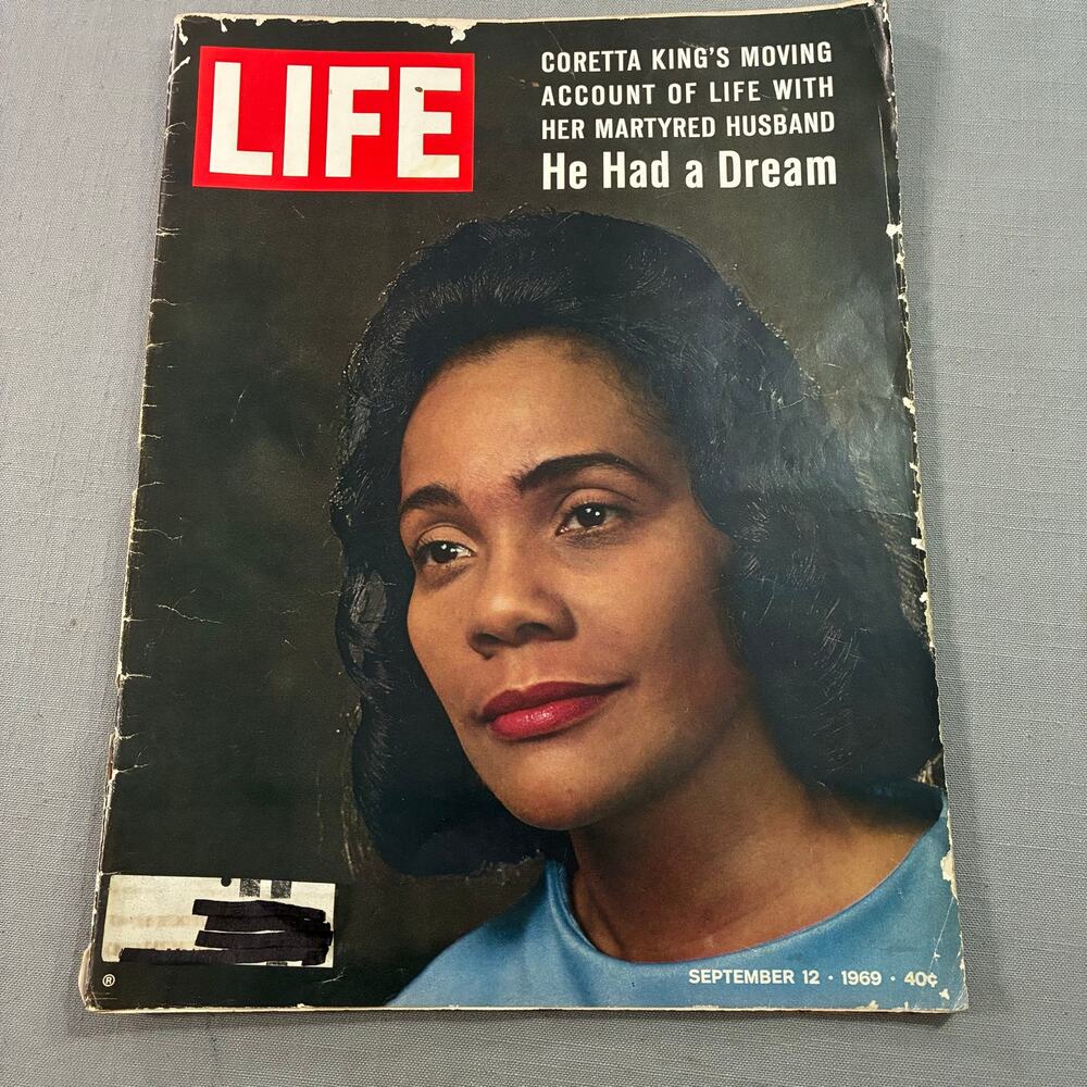 Vintage 1969 LIFE Magazine Coretta Scott King MLK He Had a Dream See Descr
